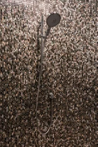 Curved Mosaic Shower Wall