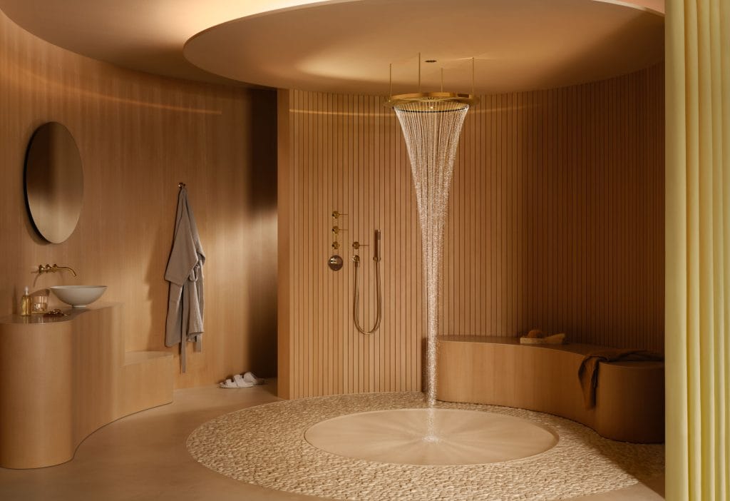 Pebble Walk in Shower Floor