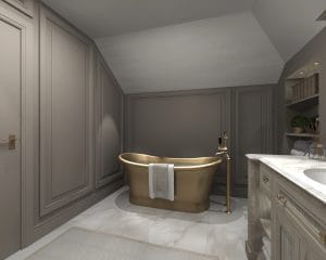 Free Standing Bronze Bath