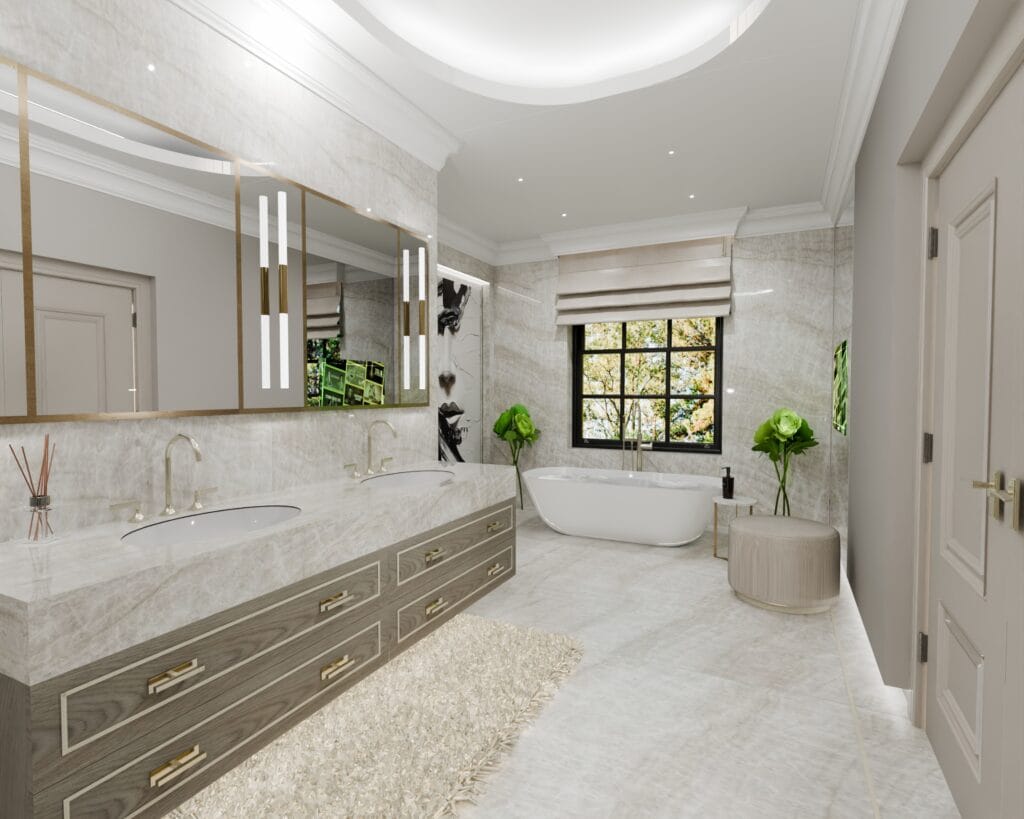 High End Marble Bathroom Design
