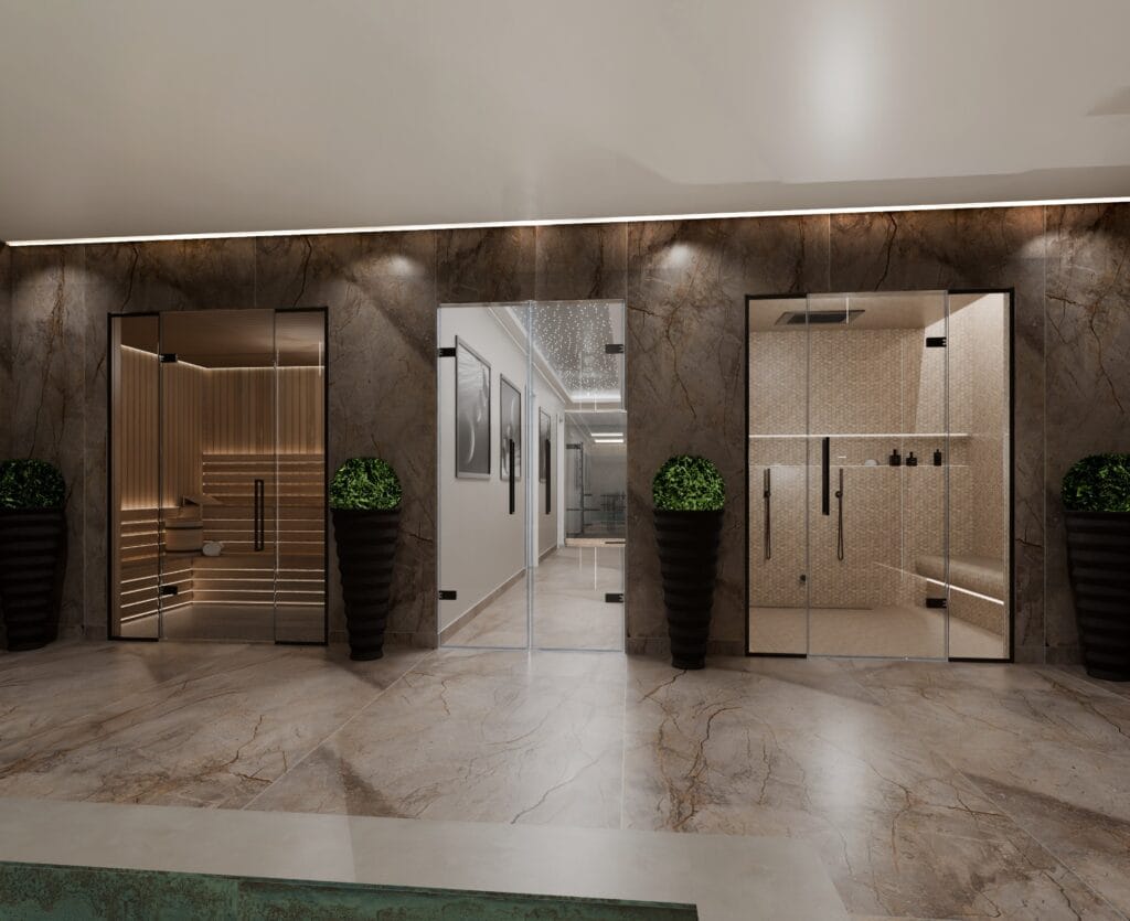 Wellness steam and sauna designer