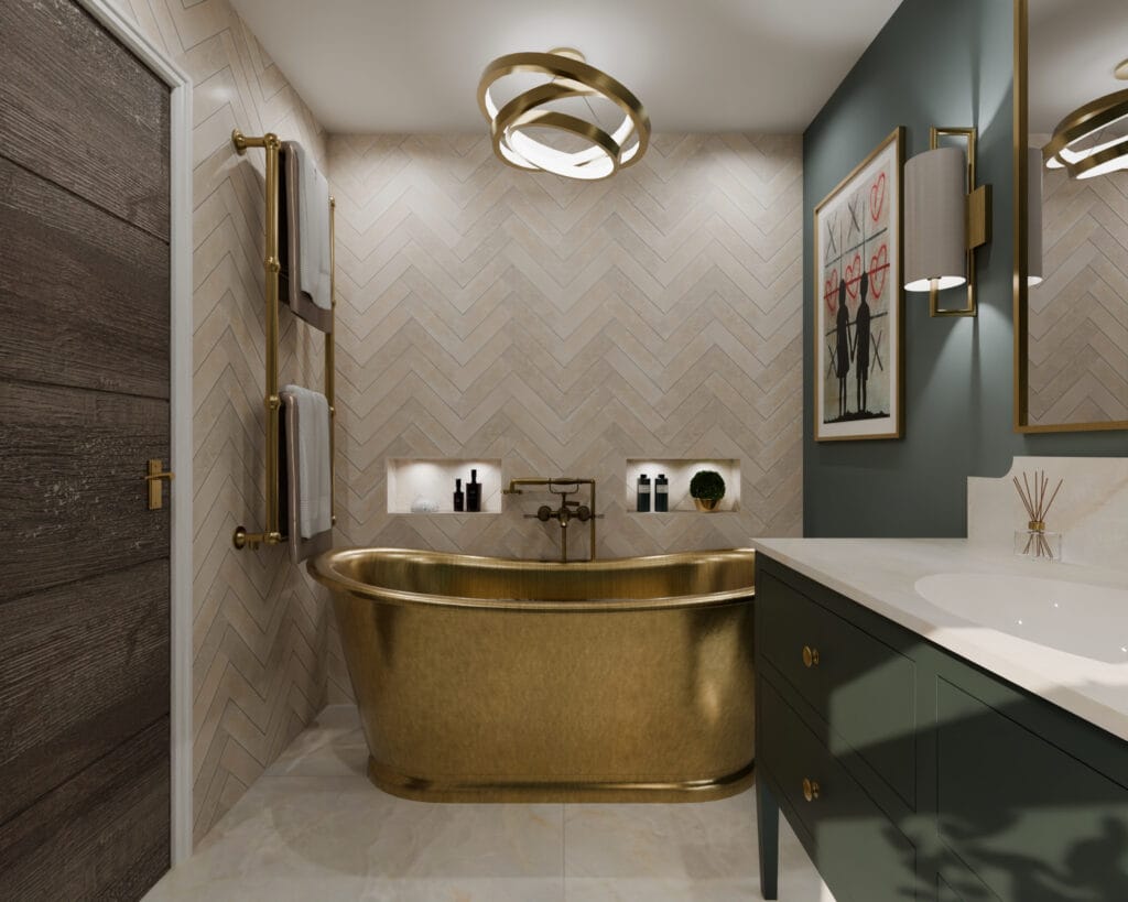 Brass Freestanding Bath